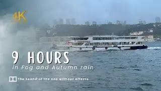 Bosphorus Views & Sounds | Relaxing 9-Hour White Noise for Sleep & Focus (4K) 2024