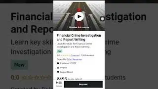 Financial Crime Investigation and Report Writing by LEARN FREE SKILLS
