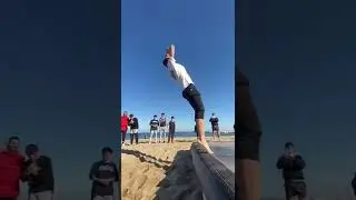 🤯 Double backflip on #airtrack | The hardest skill🚀 #parkour #trampoline #tricking  #viralshorts