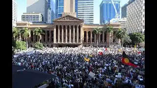 Thousands attend anti racism protest in Brisbane