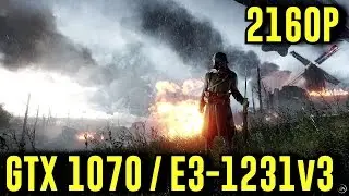 Battlefield 1 DX 12 | 3840x2160 / 200% Resolution Scale | Low Settings | GTX 1070