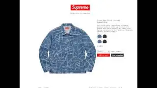 SupCopAuto: Supreme SS19 Week 14 LIVE Cop Video - Gonz Map Work Jacket S