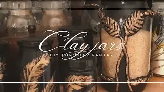 DIY Clay Pantry Jars with Vintage Charm | Cozy Day Vlog #clayart #homeinspiration