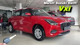 Maruti Suzuki Swift Vxi 2025 Price & Features ❣️ 2025 Swift Vxi Red Colour !!