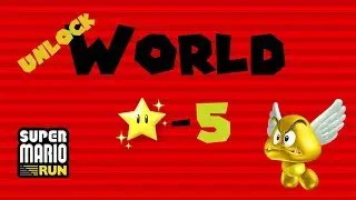 Super Mario Run | UNLOCK ★-5 | Clear World 4-1 with 60+ seconds remaining!