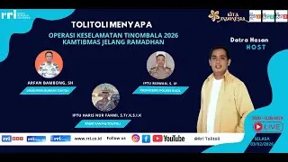 TOLITOLI MENYAPA - OPERASI KESELAMATAN TINOMBALA 2026 KAMTIBMAS JELANG RAMADHAN