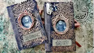 Dark Academia Altered Books