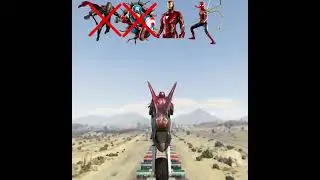 Superheroes Avengers ramp challenge gta5  #megarampchallenge #gta