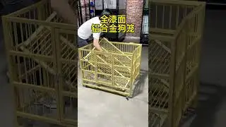 Aluminum alloy folding dog cage, easy to install #dog #dogcage #keep a dog