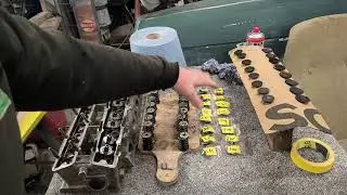 Lotus engine build! Cylinder liners dry fit and head strip.Jensen Healey build going, the right way.