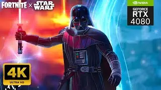 OG Darth Vader 4k Gameplay | FORTNITE x STAR WARS - Galactic Battle