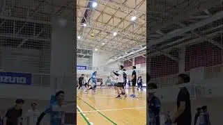 Variasi bola tumpuk(bola bahu) - Osaka Volleyball Club #volleyball #kenshuusei #volihits