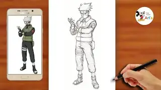 How to draw kakashi hatake full body || Easy Anime Drawing ||