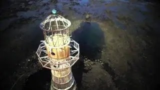 Whiteford lighthouse from above