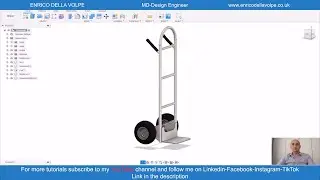 Tutorial: How to make an Hand Truck with Autodesk Fusion 360 in just 10 mins