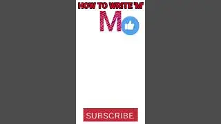 how to write 'M' for Mountain #knowlefun #kids learning plus #shorts #drawing #learning