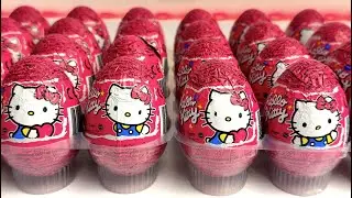 Hello Kitty Chocolate Eggs satisfying Unboxing ASMR No talking