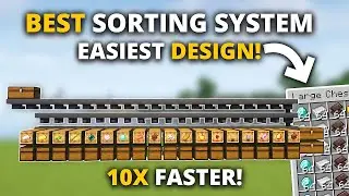 Minecraft 1.21 EASY Auto Sorter Anyone Can Build!
