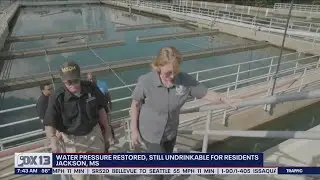 Water pressure restored, still undrinkable in Jackson, MS | FOX 13 Seattle