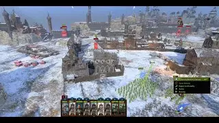 Warhammer 3 Total War Battle Slaughter for the Wolf Castle