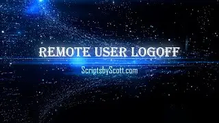 Powershell Script Remote User Logoff Example From my Website #powershell  #scripting #User #Logoff