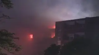 Calumet City firefighters battle three-alarm multi-story apartment blaze