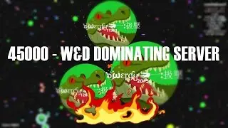 AGARIO W&D DESTROYING SERVER (45k)- INSANE EDIT AND TRICKS.