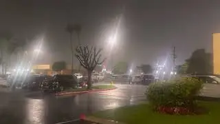 Heavy rain in Orange County 