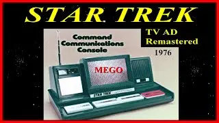 STAR TREK REMASTERED TV ad 1976 Command Communications Console, TOS INSIDE (Mego) Radio Communicator