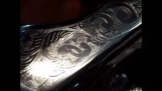 Hand engraved suspension parts for Gold powder coating