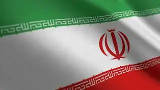 Iran Flag 5 Minutes Loop - FREE 4k Stock Footage - Realistic Iran Flag Wave Animation