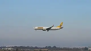 Aterrizaje avi&oacute;n Boeing 737 Max 8-200 vuelo Buzz FR3502 de Mil&aacute;n Bergamo a Zaragoza 14/12/2025