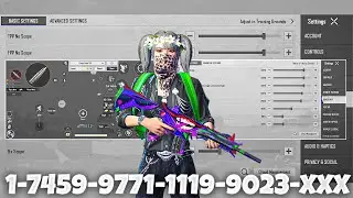 Bgmi Sensitivity Settings 🔥2026 Zero Recoil Sensitivity Code in Bgmi/Pubg | Bgmi 4.4 Sensitivity