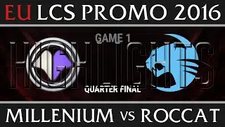 Roccat vs Millenium Highlights All Games, EU LCS Spring Promotion Round 1, ROC vs MIL G1