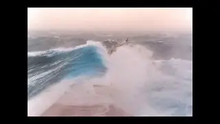 Bulk Carrier Ship at sea in a storm