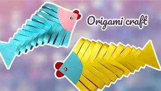 How to make paper fish origami craft 🐟 🐠|tutorial| #craft #home #diy #handmade #origami