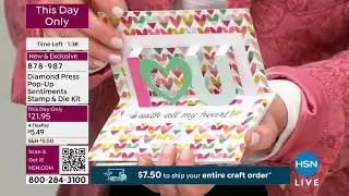 Diamond Press PopUp Sentiments Stamp and Die Kit