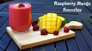 Mango Raspberry Smoothie   | Using Only 5 Ingredients  | Fresh And Healthy Smoothie