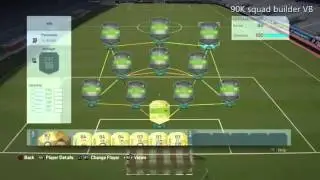 FIFA 16 SQUAD BUILDER- 90K HYBRID TEAM