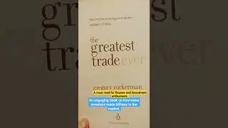 The Greatest Trade Ever by Gregory Zuckerman.#read #booktok #books #investing #finance