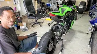 ZX10R 2020 года получает 520-ю цепь и звездочки