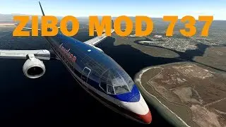 X Plane 11 - Zibo Mod 737 + AudiobirdXP Soundpack - KSFO Arrival