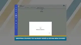 Dropping courses you already added and adding new courses