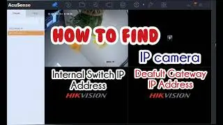 How do I find the Hikvision NVR's internal switch IP address to use for the IP camera gateway?