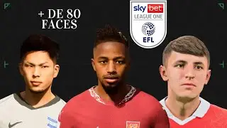 #eafc25 : JOGADORES com FACE REAL da 3º DIVISÃO INGLESA para o MODO CARREIRA !! Football League One!