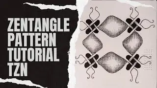 Tangle pattern TZN by Ellen Loonstra CZT