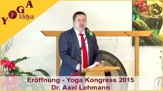 Er&ouml;ffnungsansprache Dr. Axel Lehmann - Landrat des Kreises Lippe - Yoga Kongress 2015