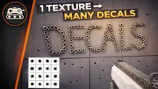 Unreal Engine 5 Decal Optimization: Efficient Bullet Holes with Sprite Sheets (Texture Atlas)