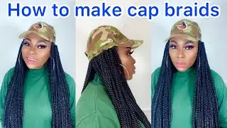 How to DIY Braids on Baseball Cap, Army Cap & Camouflage Braided Wig