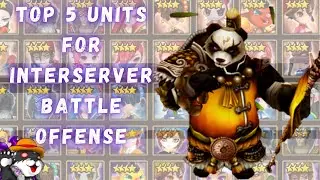 Top 5 Units for Interserver Battle Offense | Summoners War